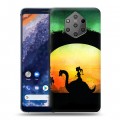 Дизайнерский силиконовый чехол для Nokia 9 PureView Фантастические силуэты