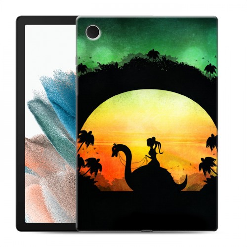 Дизайнерский силиконовый чехол для Samsung Galaxy Tab A8 10.5 (2021) Фантастические силуэты