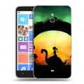 Дизайнерский пластиковый чехол для Nokia Lumia 1320 Фантастические силуэты