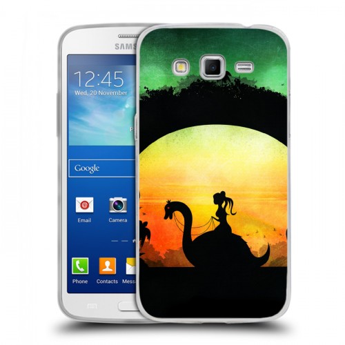 Дизайнерский пластиковый чехол для Samsung Galaxy Grand 2 Фантастические силуэты