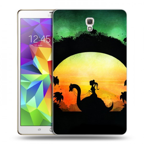 Дизайнерский силиконовый чехол для Samsung Galaxy Tab S 8.4 Фантастические силуэты