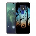 Дизайнерский силиконовый чехол для Nokia 6.2 Фантастические силуэты