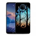 Дизайнерский силиконовый чехол для Nokia 5.4 Фантастические силуэты