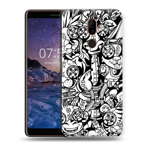 Дизайнерский пластиковый чехол для Nokia 7 Plus Куклы Вуду