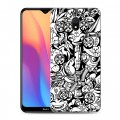 Дизайнерский силиконовый с усиленными углами чехол для Xiaomi RedMi 8A Куклы Вуду