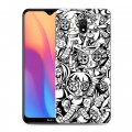 Дизайнерский силиконовый с усиленными углами чехол для Xiaomi RedMi 8A Куклы Вуду