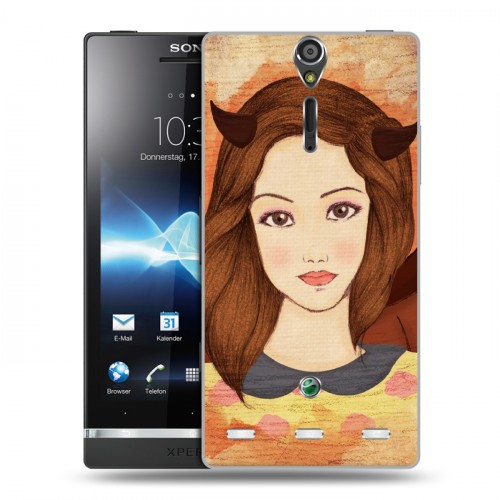 Дизайнерский пластиковый чехол для Sony Xperia S Дьявольские красавицы