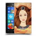 Дизайнерский пластиковый чехол для Microsoft Lumia 435 Дьявольские красавицы