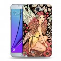 Дизайнерский пластиковый чехол для Samsung Galaxy Note 2 Совы и волшебницы