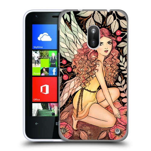 Дизайнерский пластиковый чехол для Nokia Lumia 620 Совы и волшебницы