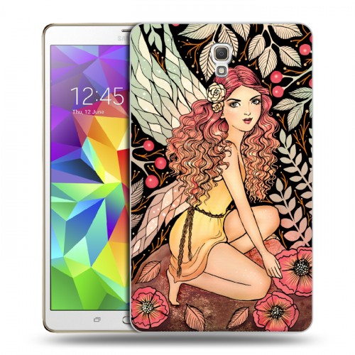 Дизайнерский силиконовый чехол для Samsung Galaxy Tab S 8.4 Совы и волшебницы