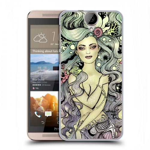 Дизайнерский силиконовый чехол для HTC One E9+ Совы и волшебницы
