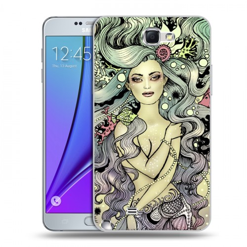 Дизайнерский пластиковый чехол для Samsung Galaxy Note 2 Совы и волшебницы
