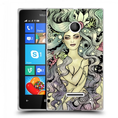 Дизайнерский пластиковый чехол для Microsoft Lumia 435 Совы и волшебницы