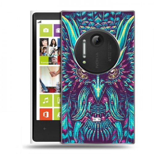 Дизайнерский пластиковый чехол для Nokia Lumia 1020 Совы и волшебницы