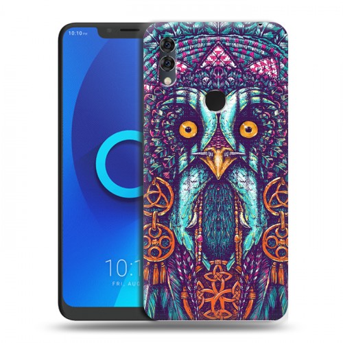 Дизайнерский силиконовый чехол для Alcatel 5V Совы и волшебницы