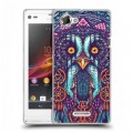 Дизайнерский пластиковый чехол для Sony Xperia L Совы и волшебницы