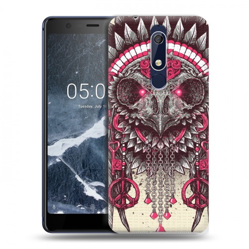 Дизайнерский пластиковый чехол для Nokia 5.1 Совы и волшебницы