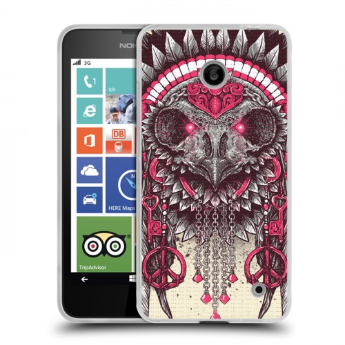 Дизайнерский пластиковый чехол для Nokia Lumia 630/635 Совы и волшебницы