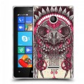 Дизайнерский пластиковый чехол для Microsoft Lumia 435 Совы и волшебницы