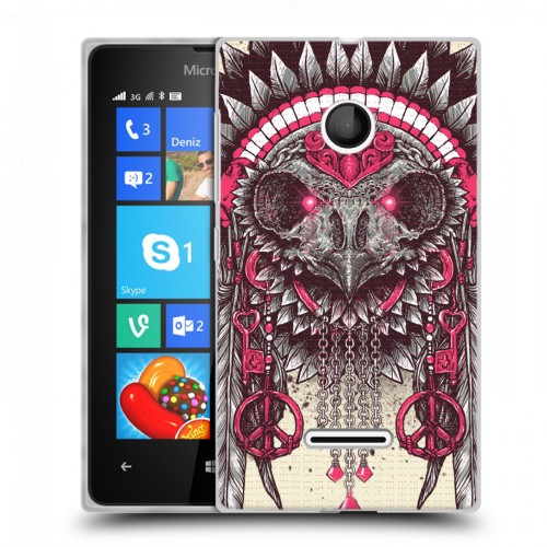 Дизайнерский пластиковый чехол для Microsoft Lumia 435 Совы и волшебницы