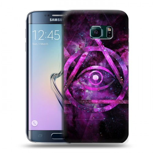 Дизайнерский пластиковый чехол для Samsung Galaxy S6 Edge Всевидящее око