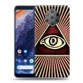 Дизайнерский силиконовый чехол для Nokia 9 PureView Всевидящее око