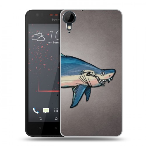Дизайнерский пластиковый чехол для HTC Desire 825 Акулы