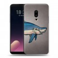 Дизайнерский пластиковый чехол для Meizu 15 Plus Акулы