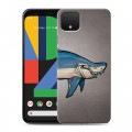 Дизайнерский пластиковый чехол для Google Pixel 4 Акулы