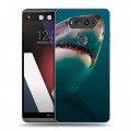 Дизайнерский пластиковый чехол для LG V20 Акулы