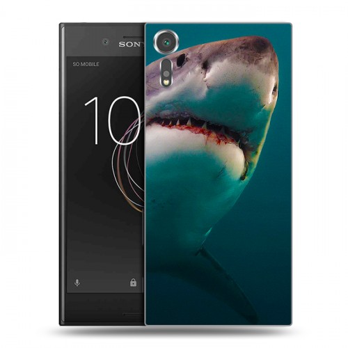 Дизайнерский пластиковый чехол для Sony Xperia XZs Акулы