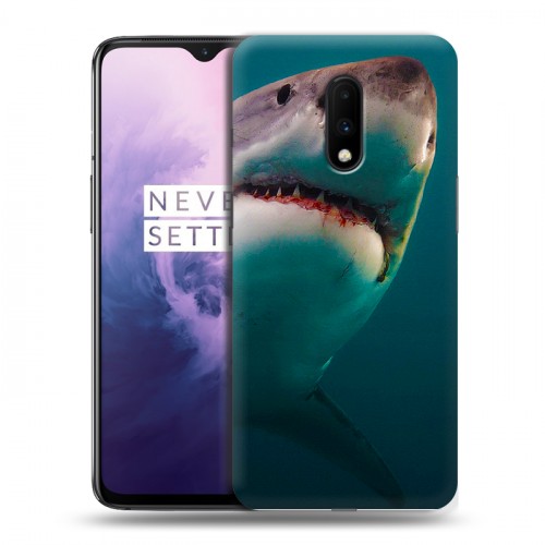 Дизайнерский пластиковый чехол для OnePlus 7 Акулы