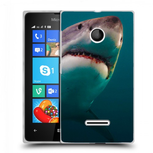 Дизайнерский пластиковый чехол для Microsoft Lumia 435 Акулы