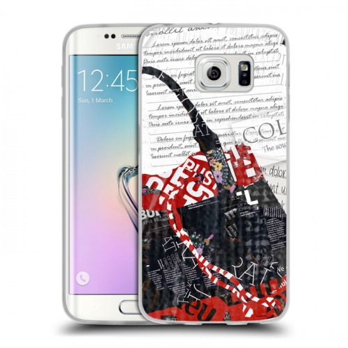 Дизайнерский силиконовый чехол для Samsung Galaxy S6 Edge Мода коллажа
