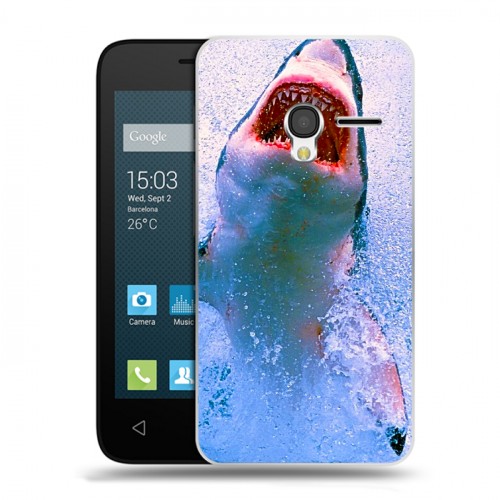 Дизайнерский пластиковый чехол для Alcatel One Touch Pixi 3 (4.5) Акулы