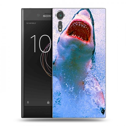 Дизайнерский пластиковый чехол для Sony Xperia XZs Акулы