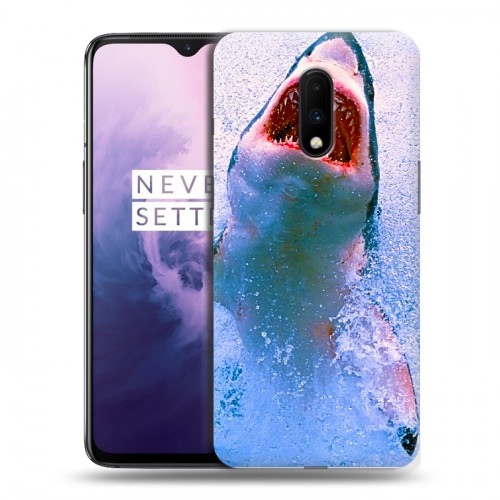 Дизайнерский пластиковый чехол для OnePlus 7 Акулы