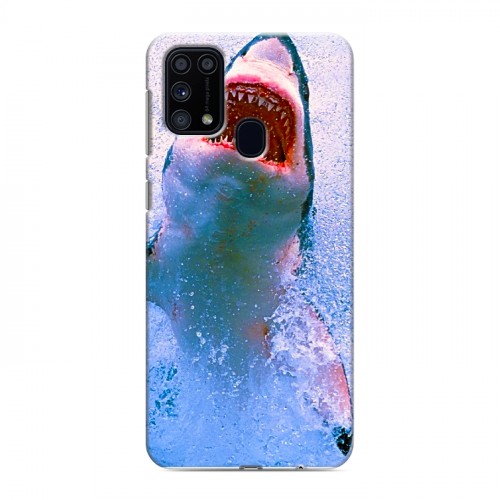 Дизайнерский силиконовый чехол для Samsung Galaxy M31 Акулы