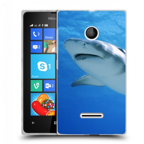 Дизайнерский пластиковый чехол для Microsoft Lumia 435 Акулы