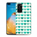 Дизайнерский силиконовый с усиленными углами чехол для Huawei P40 Сердечные узоры