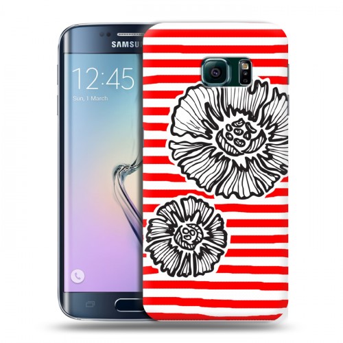 Дизайнерский силиконовый чехол для Samsung Galaxy S6 Edge Модные иллюстрации
