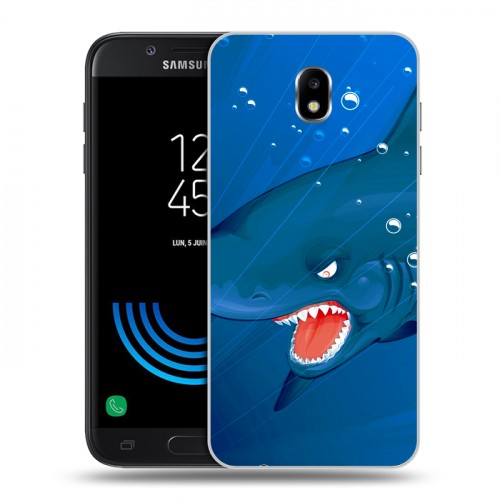 Дизайнерский пластиковый чехол для Samsung Galaxy J5 (2017) Акулы