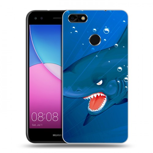 Дизайнерский пластиковый чехол для Huawei Nova Lite (2017) Акулы