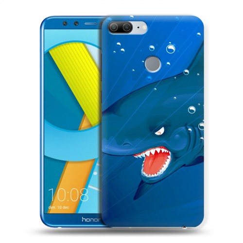 Дизайнерский пластиковый чехол для Huawei Honor 9 Lite Акулы