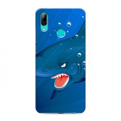 Дизайнерский пластиковый чехол для Huawei P Smart (2019) Акулы