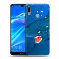 Дизайнерский пластиковый чехол для Huawei Y6 (2019) Акулы