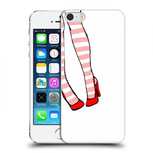 Дизайнерский пластиковый чехол для Iphone 5s Модные иллюстрации