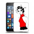 Дизайнерский пластиковый чехол для Microsoft Lumia 640 XL Модные иллюстрации