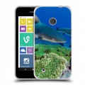 Дизайнерский пластиковый чехол для Nokia Lumia 530 Акулы